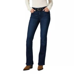 Paige Manhattan Stretch Bootcut Dark Wash Jeans 31 Petite